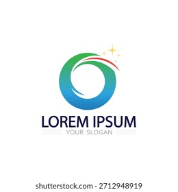 Stylish O Shaped Circle Logo Featuring Modern Ring Composition for Business Branding
