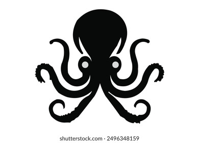 Stylish Octopus Vector Sea Graphic