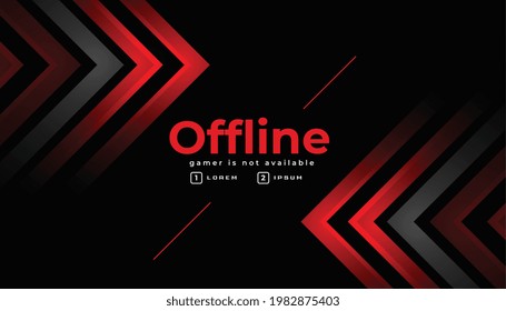 stylish offline gaming banner template