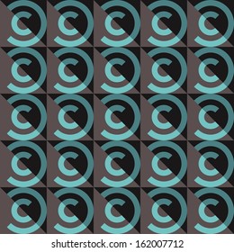 Stylish old seamless pattern, vector illustration
