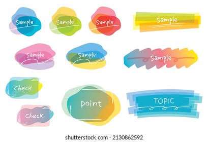 Stylish One Point Decoration with Vivid Gradient