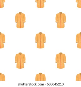 Stylish orange shirt for women. Women dressed in ceremonial clothes.  Woman clothes single icon in cartoon style vector symbol stock illustration.
