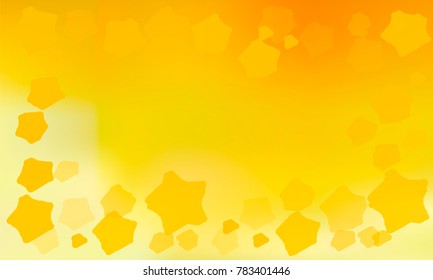 Stylish Orange Stars on Orange Gradient Background