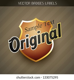 stylish original golden label design