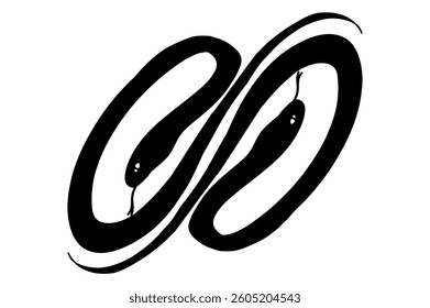 Stylish and Original Snake Infinity Logo Design