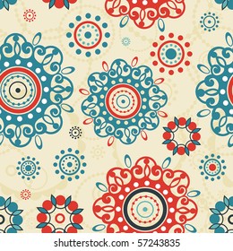 Stylish ornamental seamless pattern. Beautiful abstract vector illustration texture.