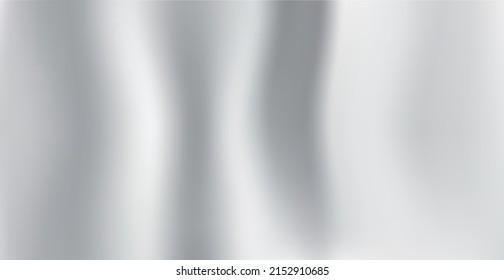 Stylish panoramic background silver steel metal texture - Vector illustration