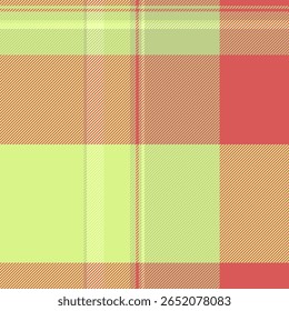 Estilo pastel xadrez padrão em coral macio e verde-limão.  Perfeito para design têxtil, moda, ou fundos do site.