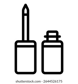 Elegante pastel-cor batom e unha polonês garrafas, ideal para a promoção de beleza, moda, ou produto cosmético.