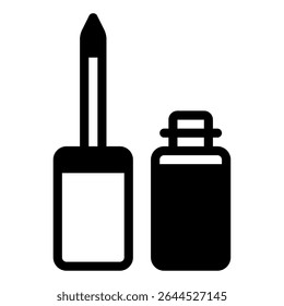 Elegante pastel-cor batom e unha polonês garrafas, ideal para a promoção de beleza, moda, ou produto cosmético.