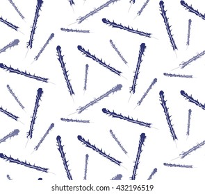 Stylish pattern with birds feather. (Can be used as texture for cards, invitations, DIY projects, web sites or for any other design.)