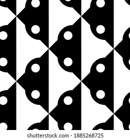 Stilvolles Muster mit schwarzem Muster, modern auf weißem Hintergrund. Kreativer, stylischer Hintergrund