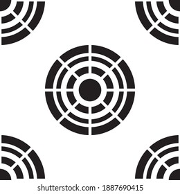Stylish pattern with black pattern design modern on white background. Creative stylish background