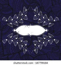 stylish pattern for decoration of postcards and textiles
