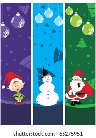 stylish pattern merry xmas banner, vector illustration