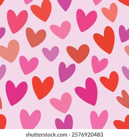 a stylish pattern. seamless texture of hearts. vector graphics. background for Valentine's Day decoration, February 14th, love.