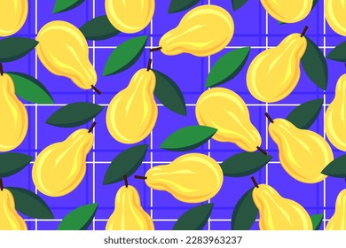 stylish pears new summer seamless vector pattern for your great design and decorations