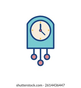 Stylish Pendulum Wall Clock Icon for Decor