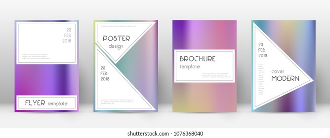 Stylish perfect template for Brochure, Annual Report, Magazine, Poster, Corporate Presentation, Portfolio, Flyer. Authentic color gradients cover page.