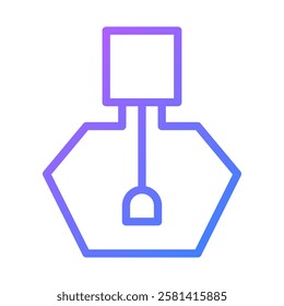 Stylish Perfume Bottle Icon with Gradient Design