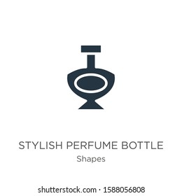 Stylish perfume bottle icon vector. Trendy flat stylish perfume bottle icon from shapes collection isolated on white background. Vector illustration can be used for web and mobile graphic design, 