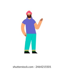 Stylish person poses with contemporary clothes stylish
