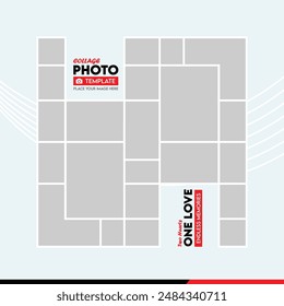 Stylish Photo Collage Template for Creative Projects with Modern Collage Design Elements