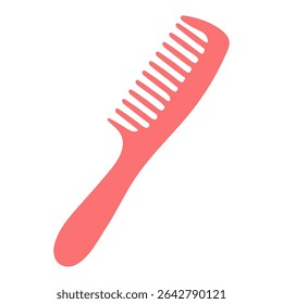 Pente rosa elegante projetado para limpeza versátil e estilo de cabelo para todos os tipos de cabelo