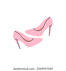 Stylish pink high heels displayed together for a chic fashion statement