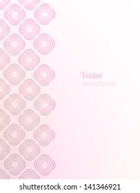 Stylish pink vector background. Cover template.