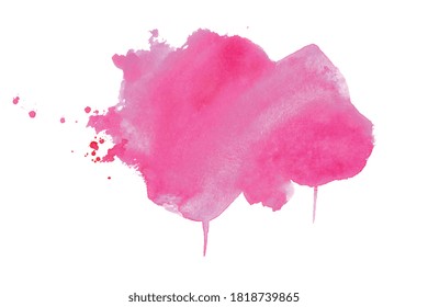 stylish pink watercolor stain texture background design