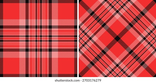 Stylish plaid pattern design, great for textiles, backgrounds, and modern graphic projects. Its bold color palette evokes comfort and warmth.