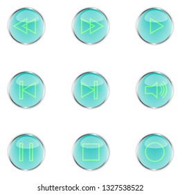 stylish player buttons