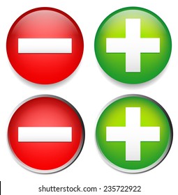 Stylish plus minus signs