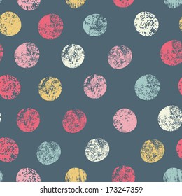 Stylish polka dot background in modern colors