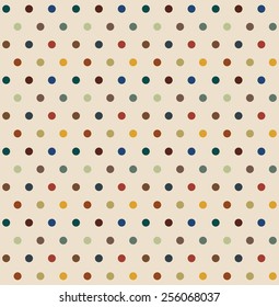 Stylish Polka Dots seamless background