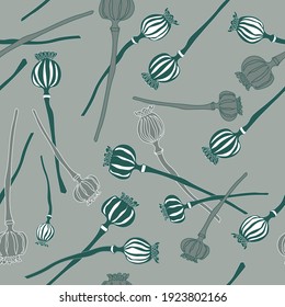the stylish poppies pattern will adorn any item or textile