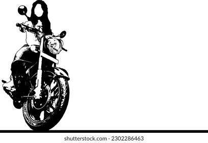 "Silhouette Pose de diseño: Joven sentada en una motocicleta"
"Silhouette de un jinete de moda: Muchacha con estiloso alce en moto"