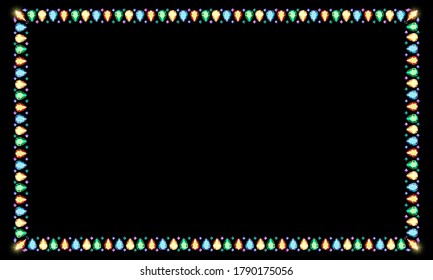 Elegante plantilla de postal para la festividad. Conjunto de diamantes multicolores de diferentes facetas sobre un fondo negro. Papel pintado de estilo con accesorios de moda.