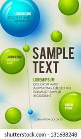 Stylish poster template. Vector