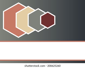 stylish presentation of abstract business poster