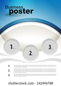 Stylish presentation of business poster. Flyer design content background. Design layout template