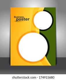 Stylish presentation of business poster. Flyer design content background. Design layout template 