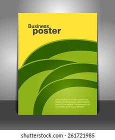 Stylish presentation of business poster. Flyer design content background. Design layout template