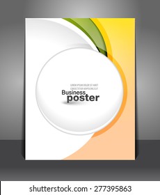 Stylish presentation of business poster. Flyer design content background. Design layout template 