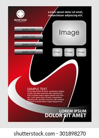Stylish presentation of business poster, flyer layout template
