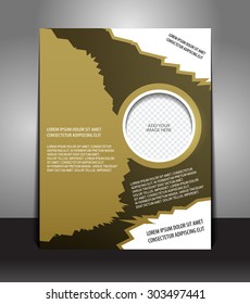 Stylish presentation of business poster. Flyer design content background. Design layout template 
