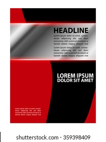 Stylish presentation of business poster, flyer layout template

