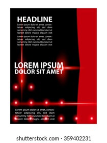 Stylish presentation of business poster, flyer layout template
