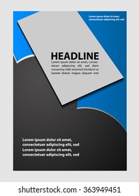 Stylish presentation of business poster, flyer layout template
